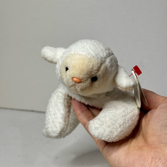 TY Fleece Beanie Baby Retired Lamb “Fleece” 1996 - Picture 1 of 8